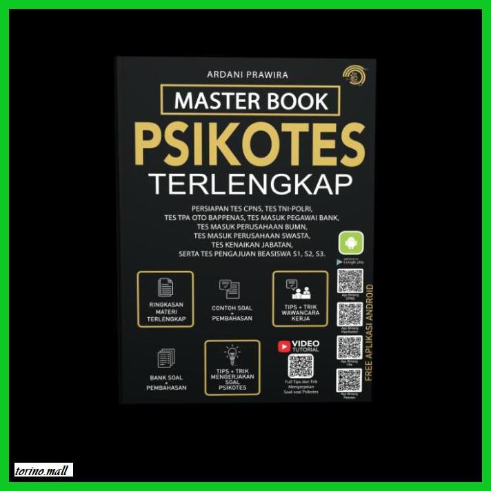 Jual BUKU PERSIAPAN UJIAN MASTER BOOK PSIKOTES TERLENGKAP GO EXAM