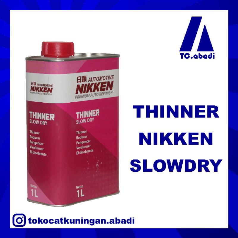 Jual Abadi Thinner Nikken Slow Dry 1 Liter Shopee Indonesia