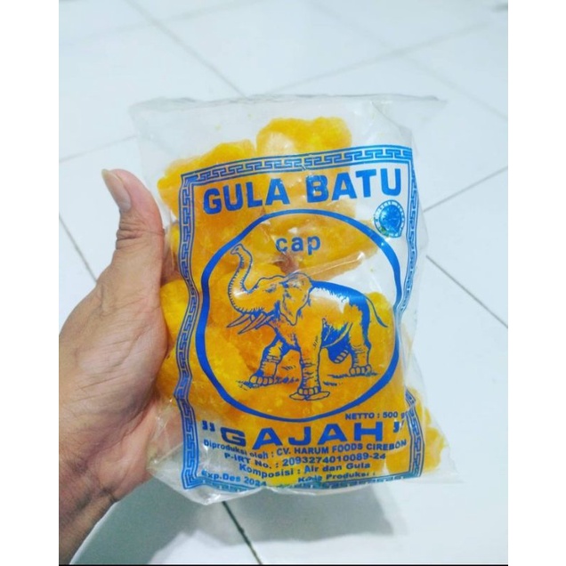 Jual Gula Batu Madu Cap Gajah Asli Khas Kota Cirebon Kemasan Gram