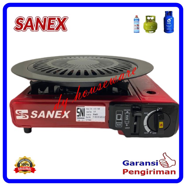 Jual Paket Barbeque BBQ Set Kompor Portable Sanex 2 In 1 Tas Ultra