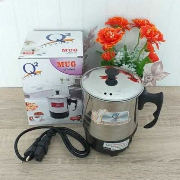 Jual Mug Listrik Teko Listrik Stainless 11 Cm Electric Heating Cup 11