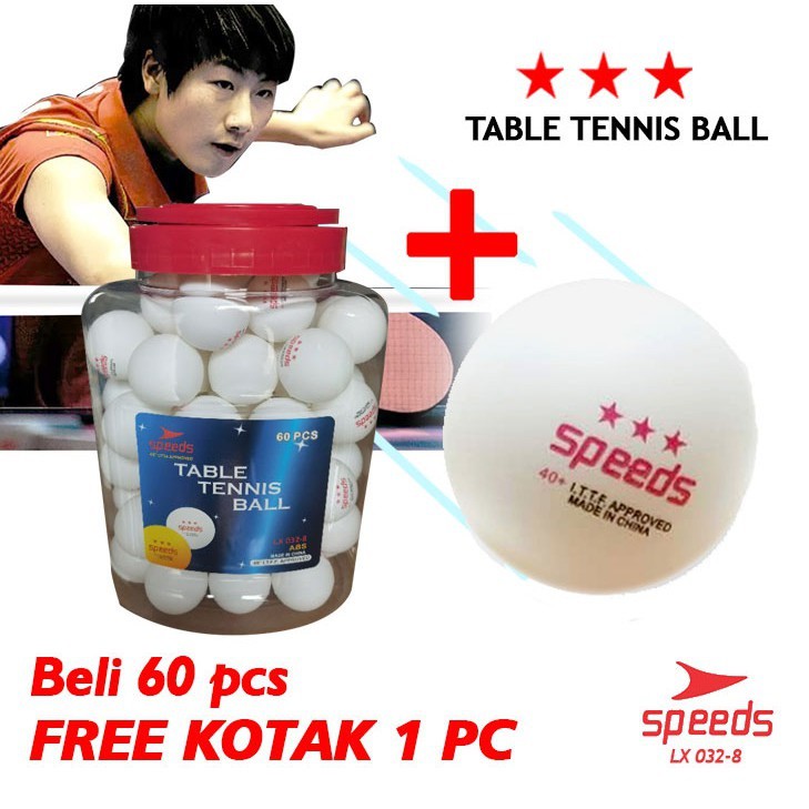 Jual Bola Ping Pong PingPong Tenis Meja Bintang 3 Original Import Isi