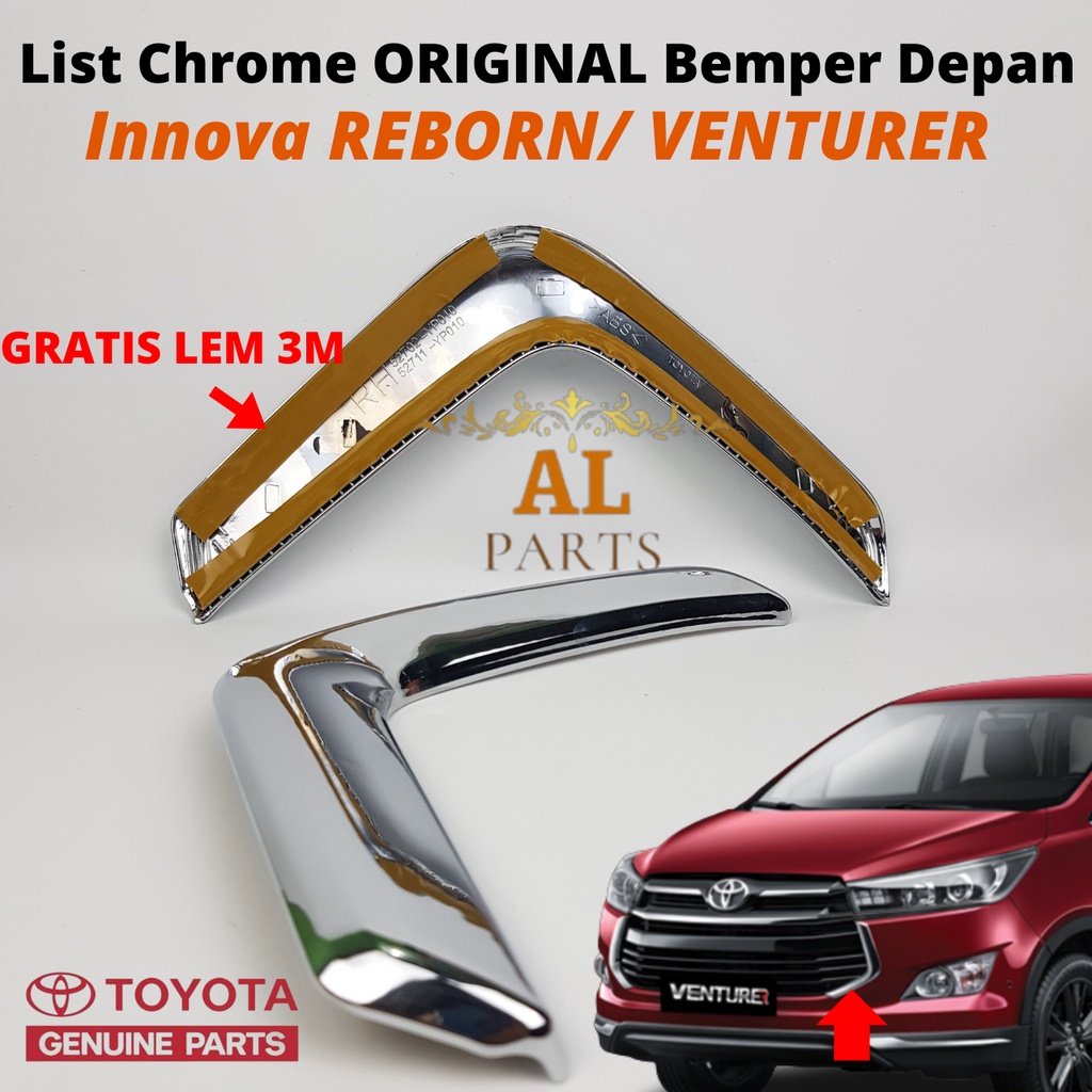 Jual TOYOTA List Grill Innova Reborn Venturer Original 2015 UP List