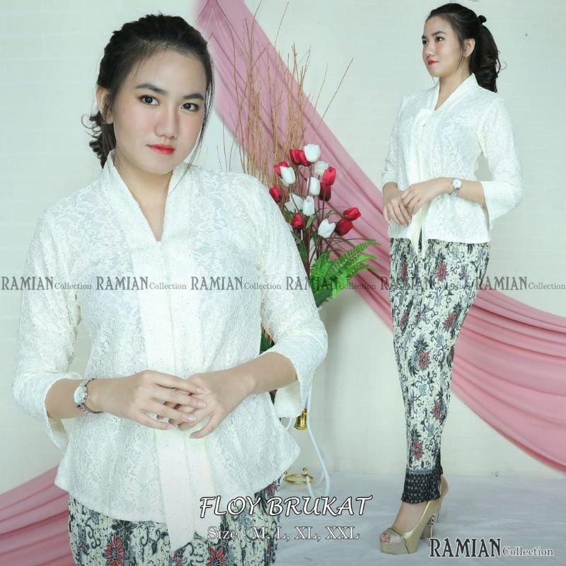 Jual IndahKebaya SET KEBAYA FLOY BROKAT KEBAYA KUTUBARU BUSUI