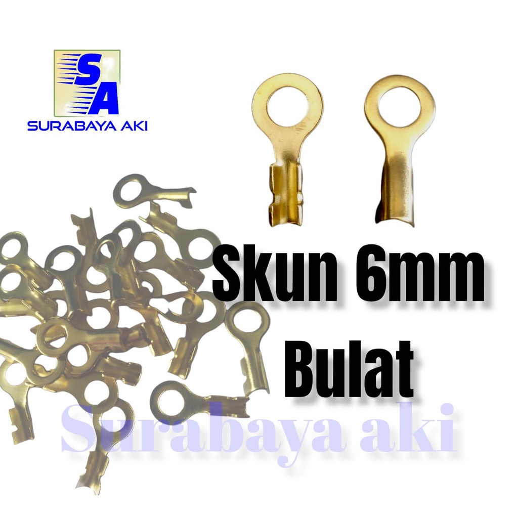 Jual Skun Bulat Mm Terminal Skun Baut Skun O Terminal O Skun Bulat Mm