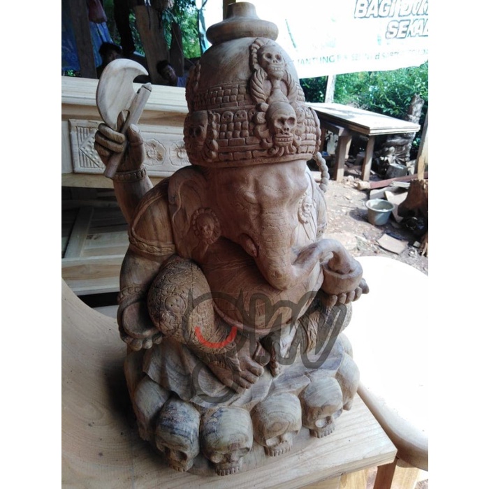 Jual Patung Relief Ukiran Kayu Dewa Ganesha Patung Ganesha Jati