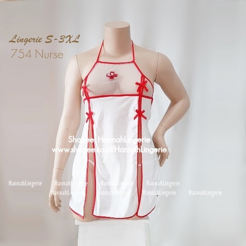 Jual S M L Xl Xxl Xxxl Lingerie Kostum By Hannah Lingerie Nurse Perawat