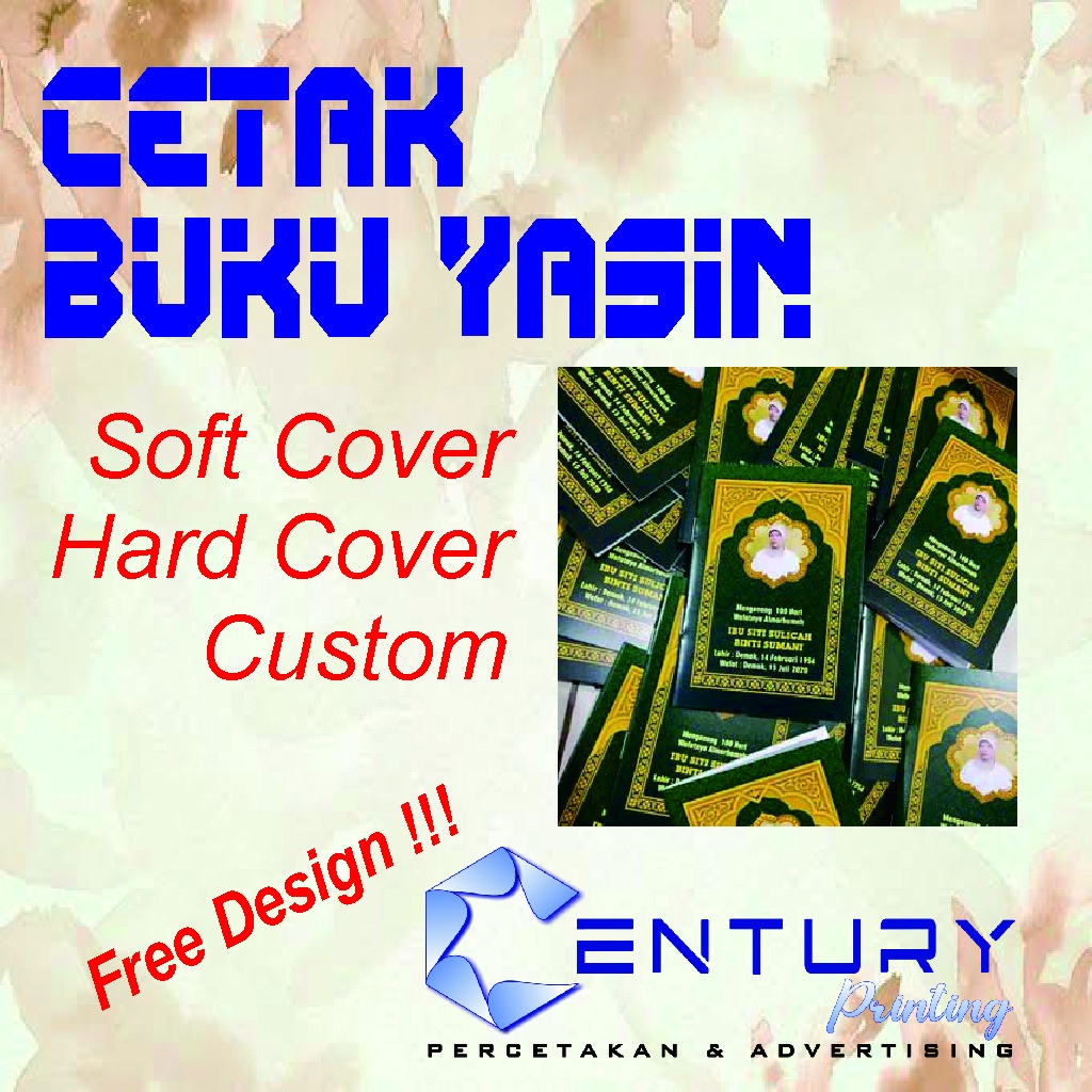 Jual BUKU YASIN CETAK YASIN Soft Cover Hard Cover Custom