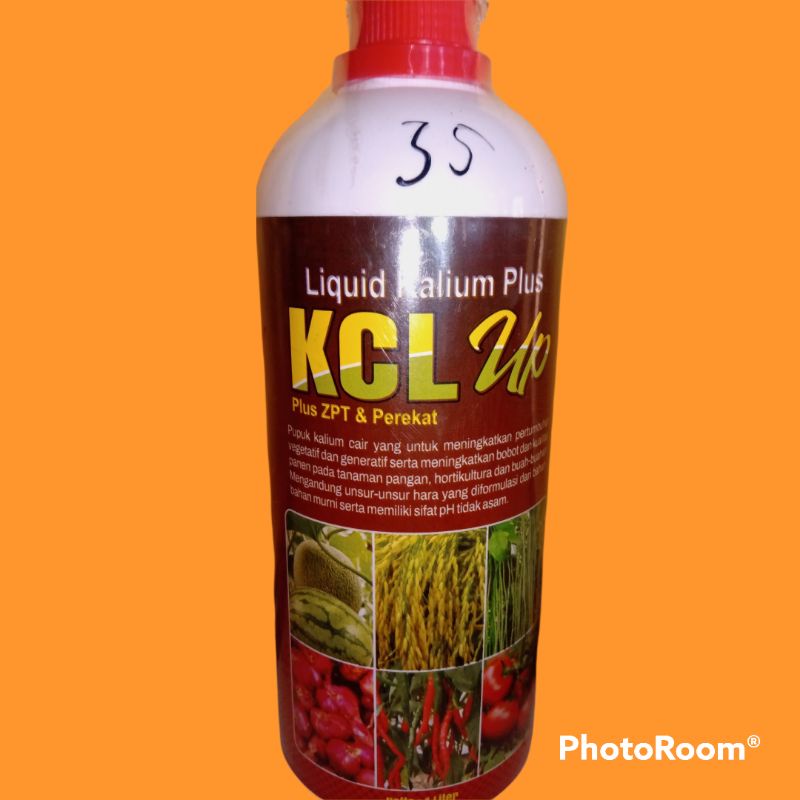 Jual KCL Cair 1 Liter Plus ZPT Plus Perekat Pupuk Kalium Perangsang