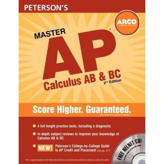 Jual Buku Master The Ap Calculus Ab Bc Nd Edition Peterson S Ap