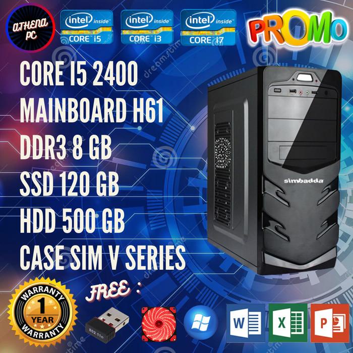 Jual KOMPUTER CPU RAKITAN CORE I5 2400 DDR3 8GB ADMIN SEKOLAH OFFICE