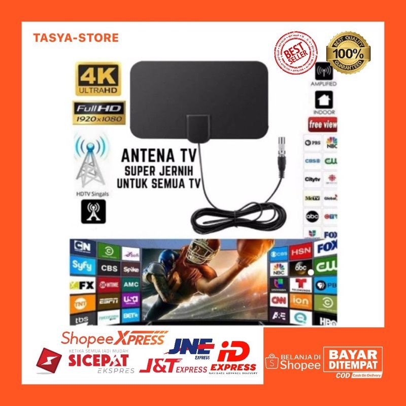 Jual Antena TV Digital DVB T2 4K High Gain 25dB TFL D139 Shopee