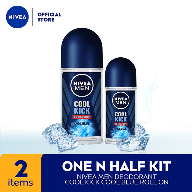 Jual Nivea Men Personal Care Deodorant Cool Kick Roll On Male Ml