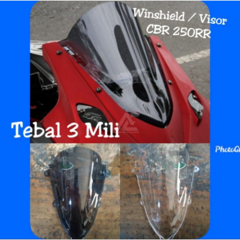 Jual Windshield Cbr250rr Winshield Honda Cbr Visor Ws Type Zero Gravity