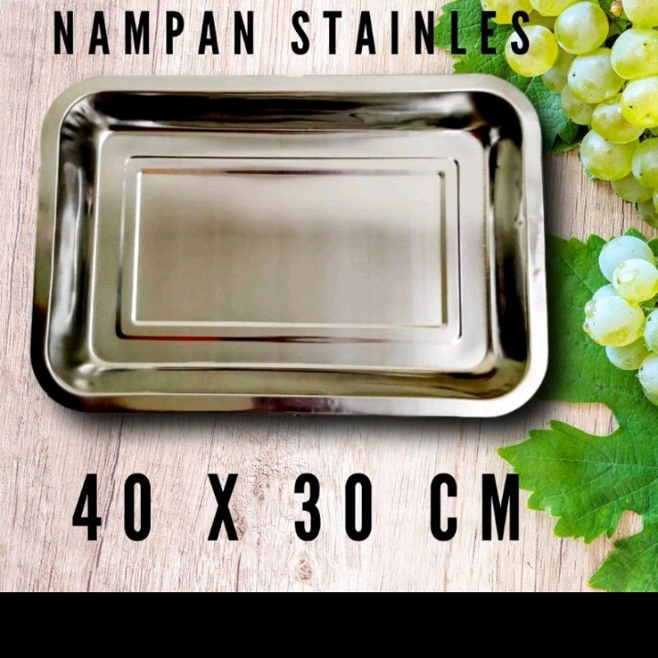 Jual Nampan Stainless Steel 555 40 X 30 CM LM78 Shopee Indonesia