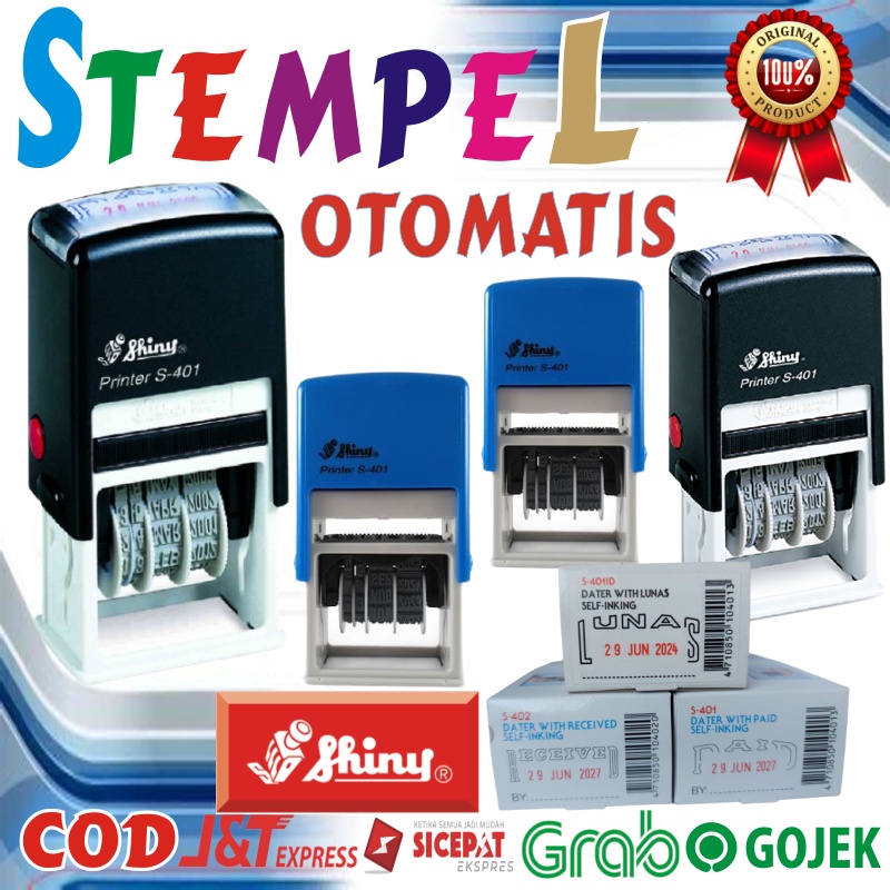 Jual Stempel Setempel Lunas Tanggal Otomatis Shinny Custom