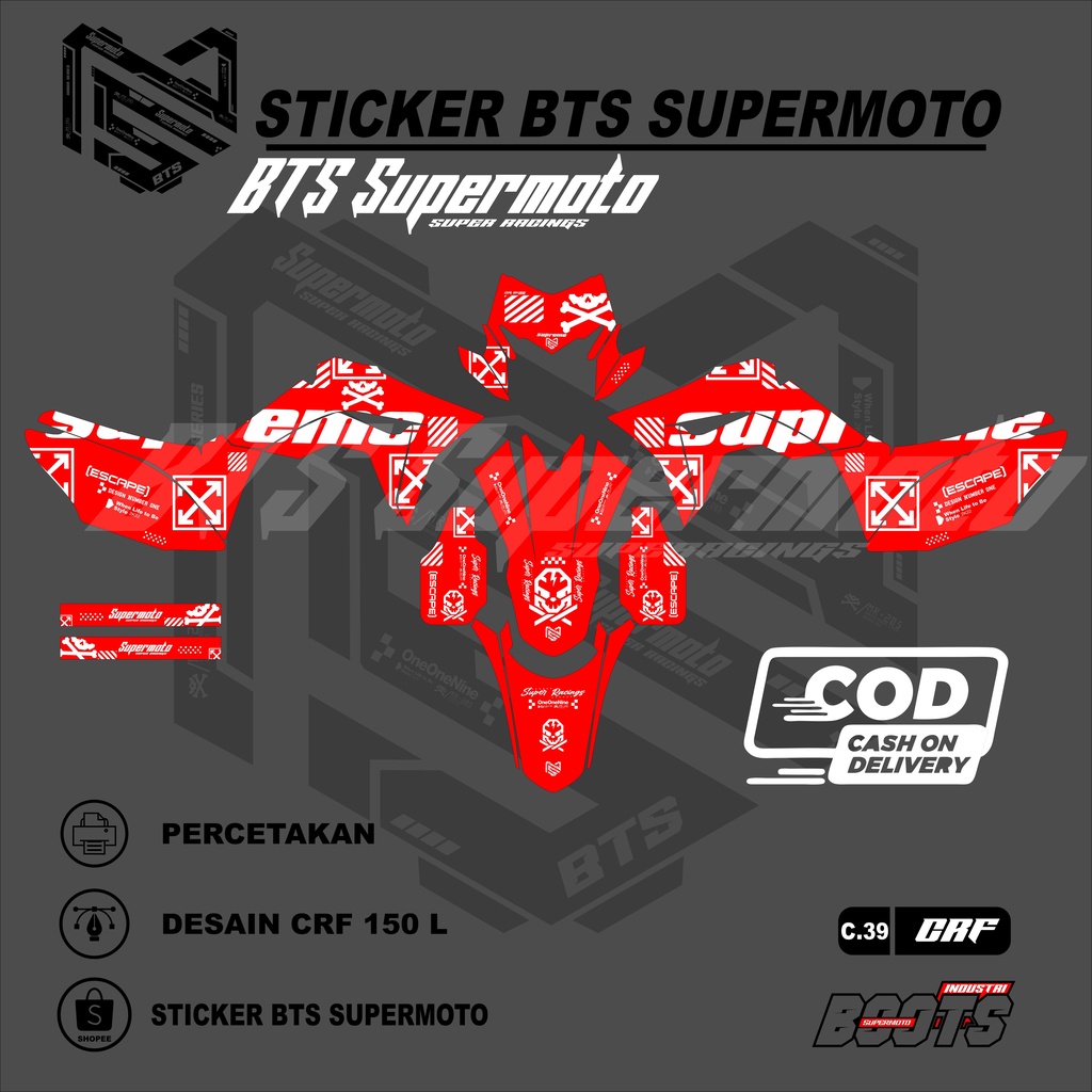 Jual Stiker Decal Crf 150l Full Body Bahan Orajet Atau Full Hologram