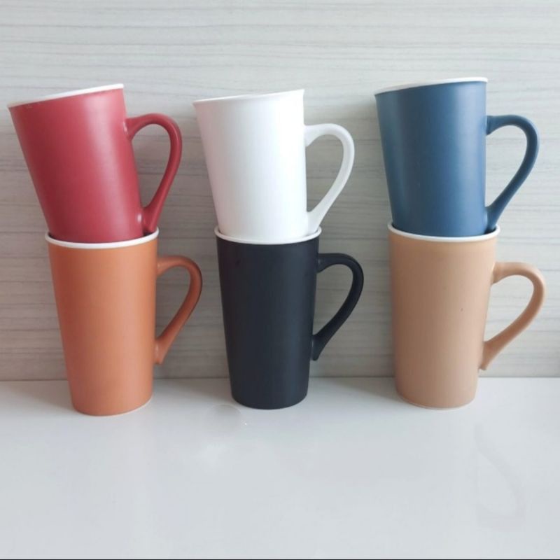 Jual Mug Keramik Tinggi Cm Mug Panjang Mug Kramik Mug Cantik Panjang