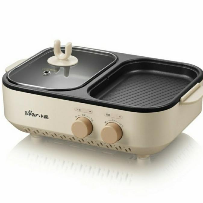 Jual BEAR ELECTRIC HOT POT GRILL PAN 2in1 MULTIFUNCTION Shopee Indonesia