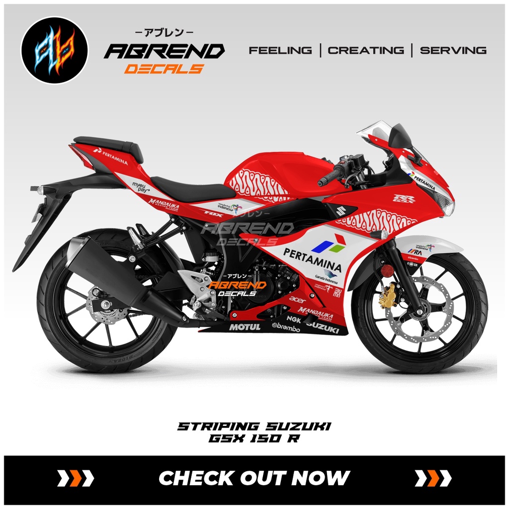 Jual Striping Gsx R Mandalika Stiker Motor Suzuki Gsx Pertamina