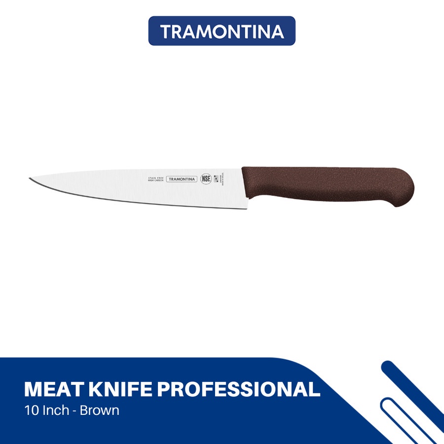 Jual Pisau Daging Meat Knife Tramontina Professional Cokelat Inch