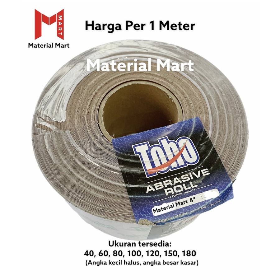 Jual Amplas Roll Toho PREMIUM Amplas Besi Halus Amplas Rol Meteran