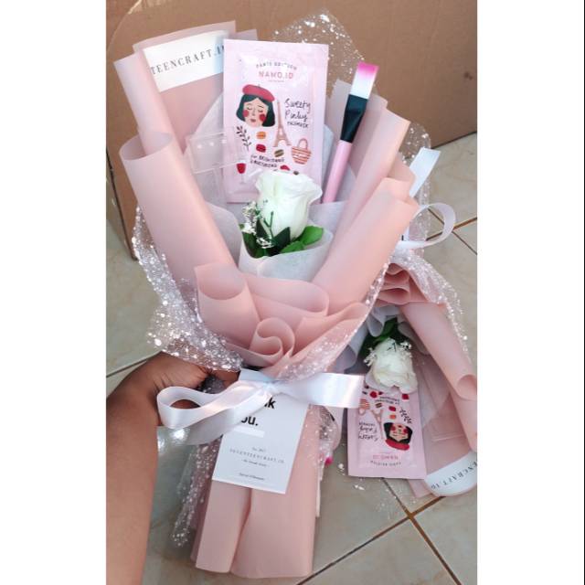 Jual Bouquet Masker Namo Id Kuas Harga Sudah Termasuk Packaging Dus