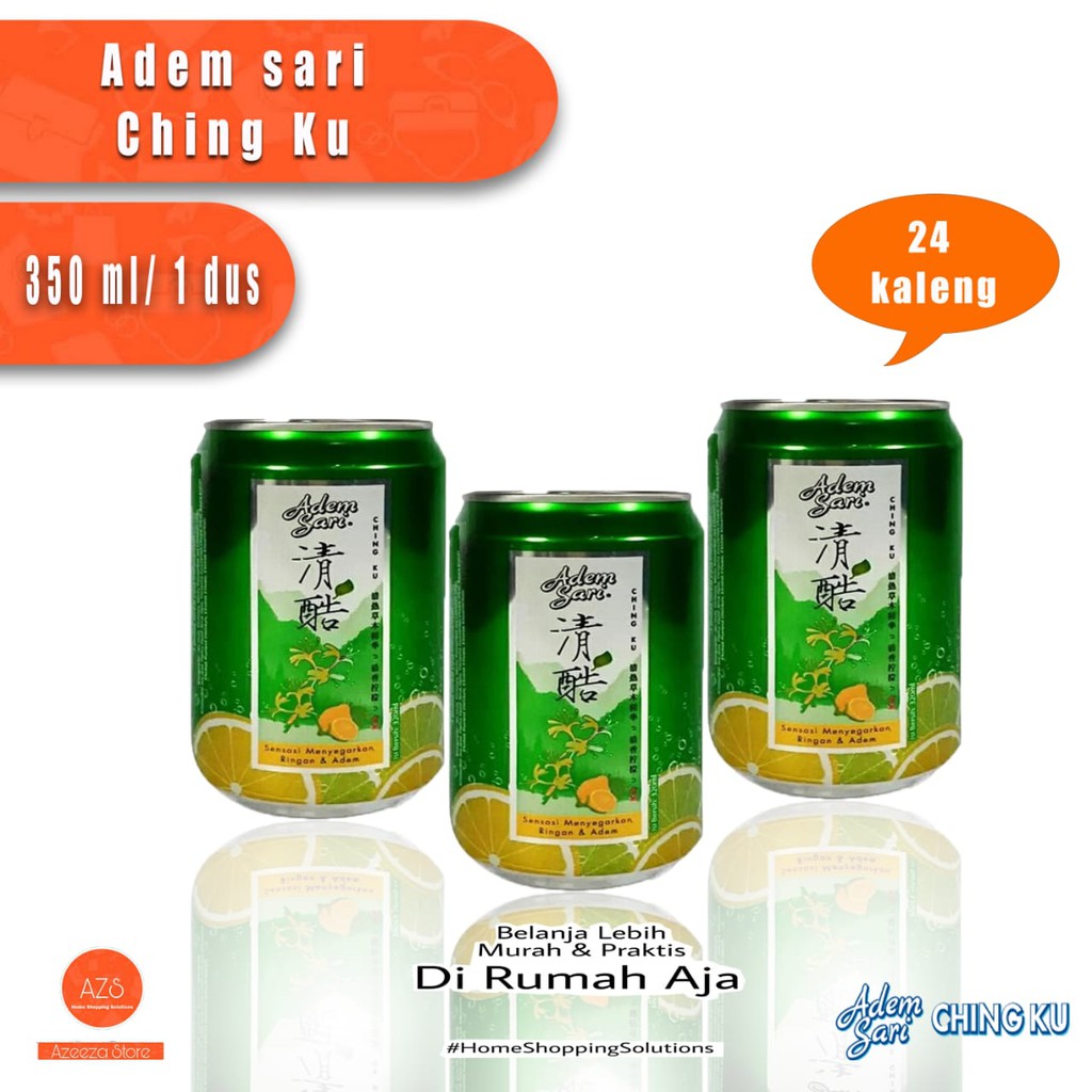 Jual Adem Sari Chingku Kaleng 320 ML 1 Dus Isi 24 Pcs Shopee Indonesia