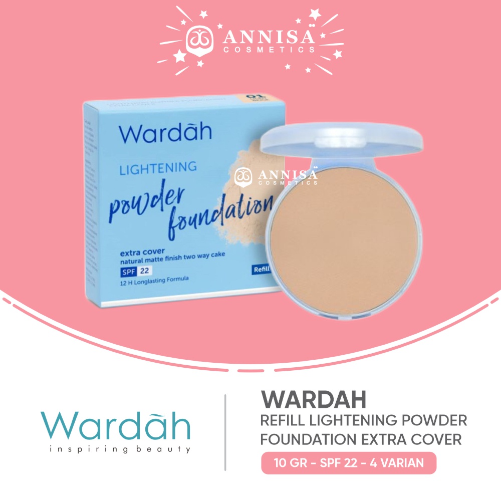 Jual Wardah Refill Lightening Powder Foundation Extra Cover Gr