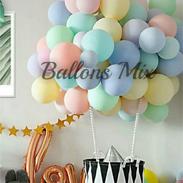 Jual Balon Pastel 12 Tebal Balon Latex Macaron Balon Ulang Tahun