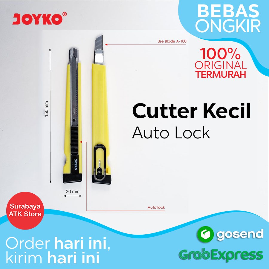 Jual Cutter Kecil Silet Pemotong Joyko A A Autolock Shopee