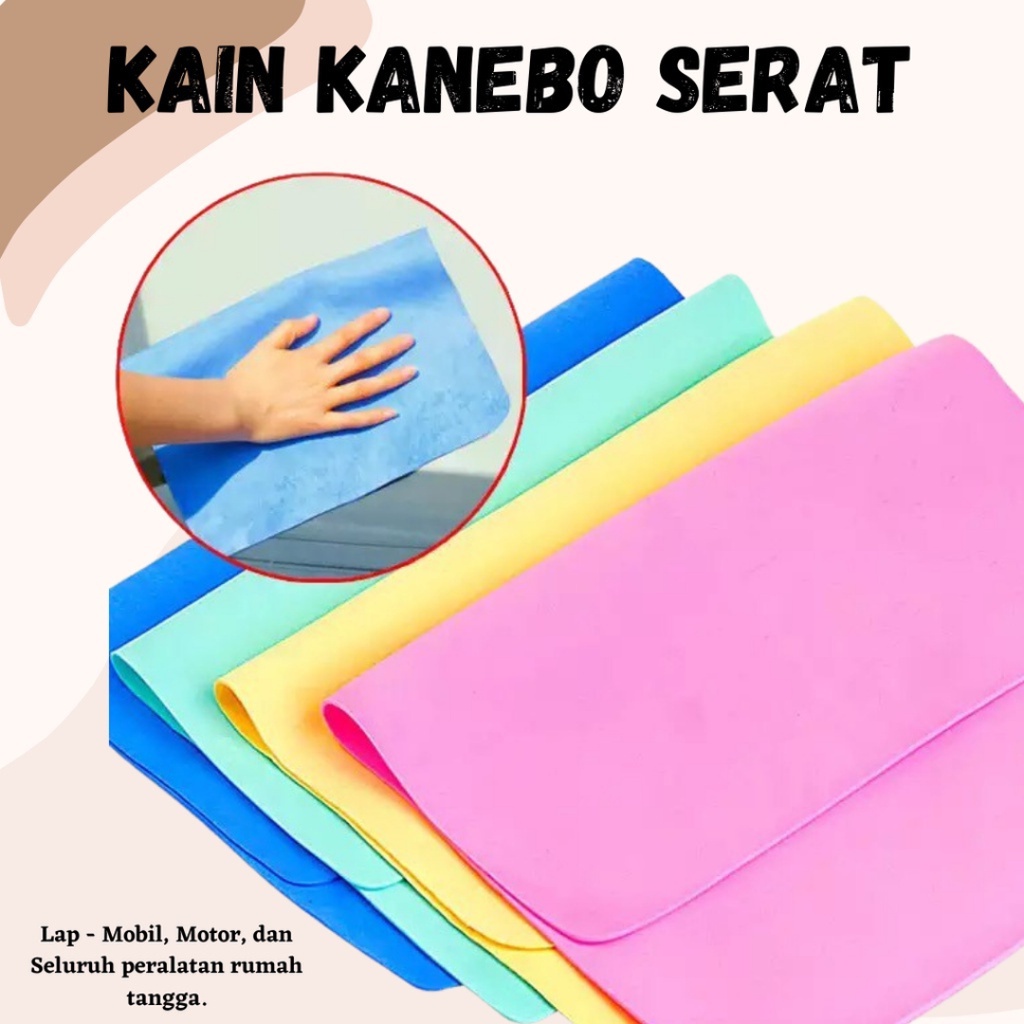 Jual Lap Kanebo Chamois Lembaran Serat X Cm Jumbo Shopee Indonesia