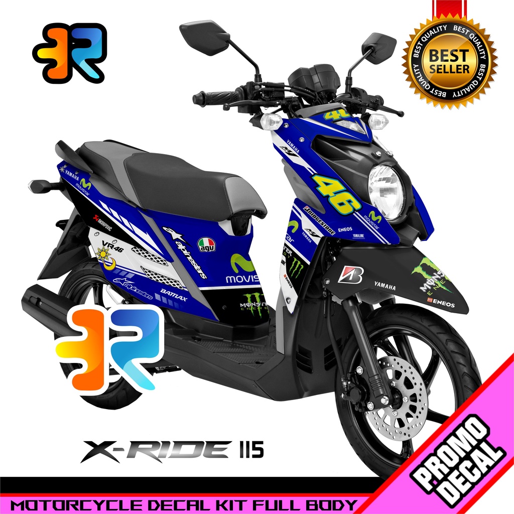 Jual Stiker Striping Decal Xride Desain Movistar Sticker X Ride