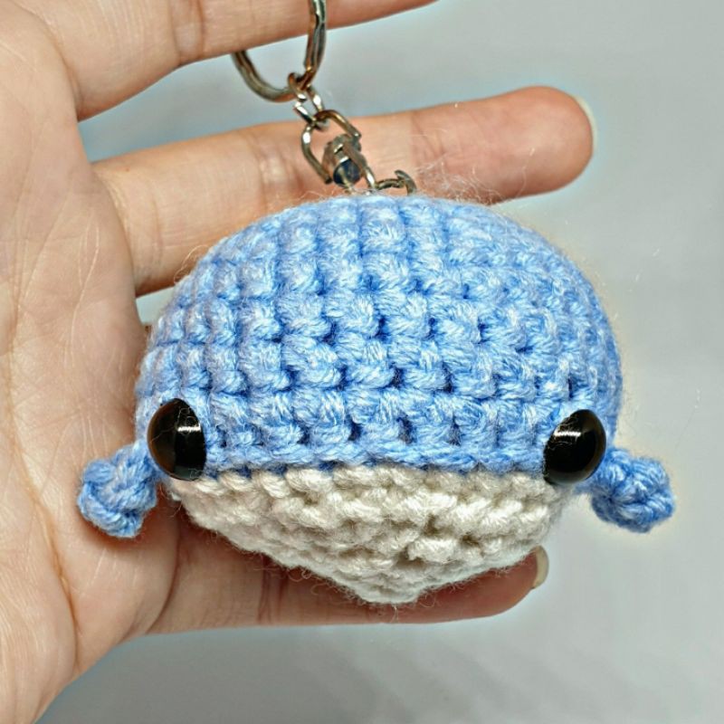 Jual Gantungan Kunci Paus Amigurumi Whale Amigurumi Keychain Shopee