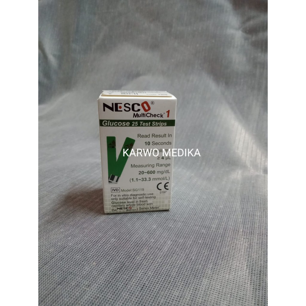 Jual Strip Nesco Gula Darah Glucose Kertas Gula Darah Nesco