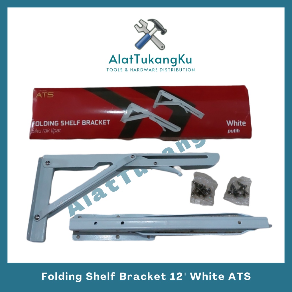 Jual Siku Rak Lipat Putih Ats Siku Rak Tebal Inch Folding