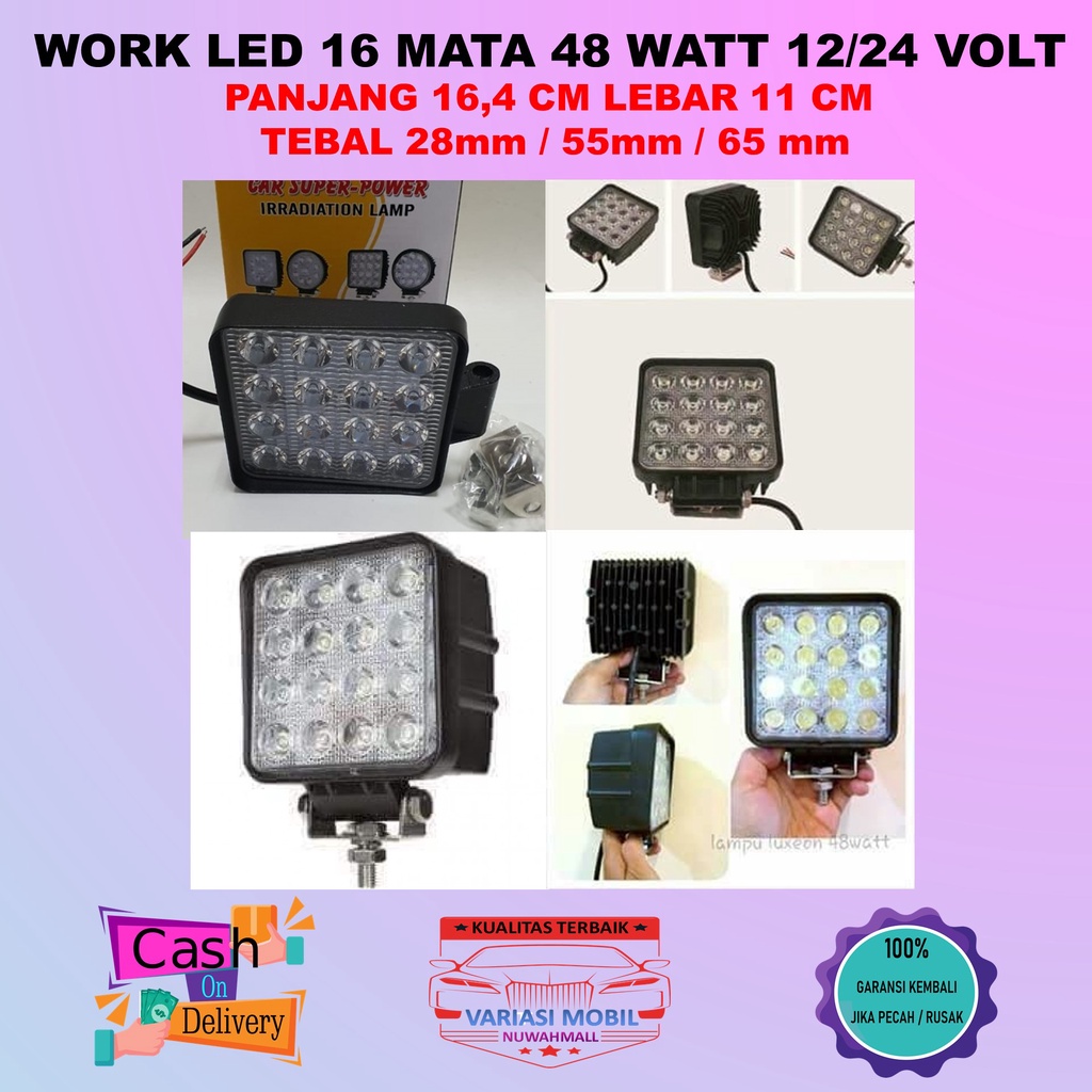 Jual Lampu Tembak Lampu Sorot Work Led Sorot Lampu Tembak Motor Mobil