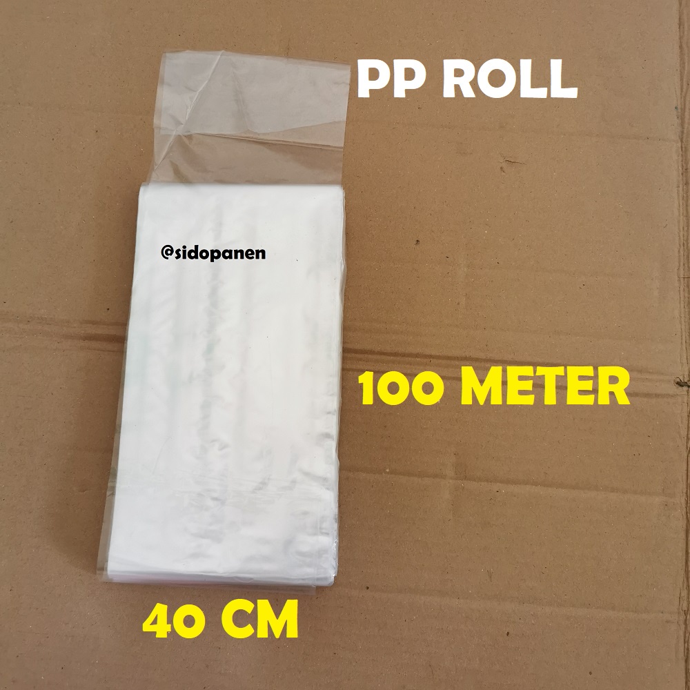 Jual PLASTIK PP ROLL BENING KETEBALAN 03 LEBAR 40 CM PANJANG 100 METER