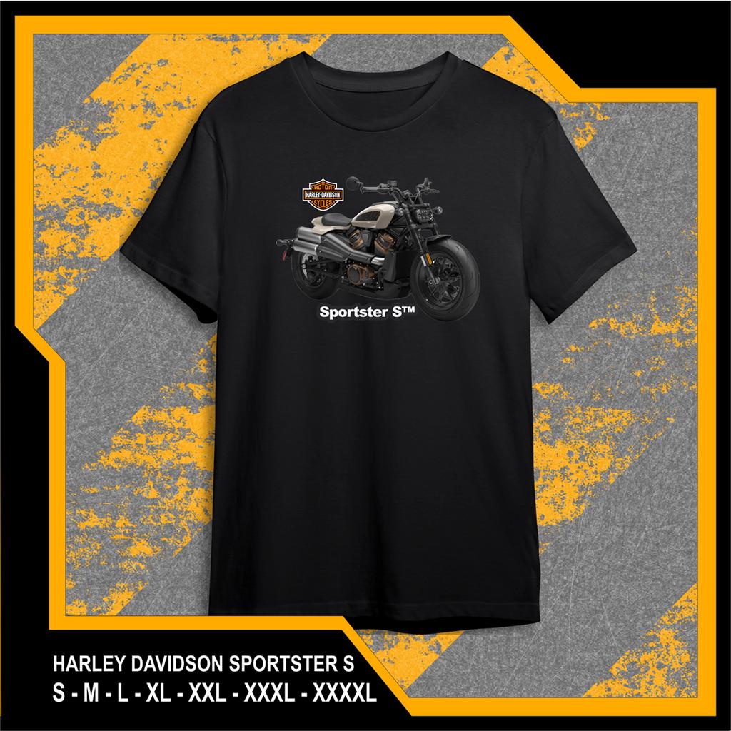 Jual Kaos Hitam Distro Otomotif Motor Harley Davidson Sportster