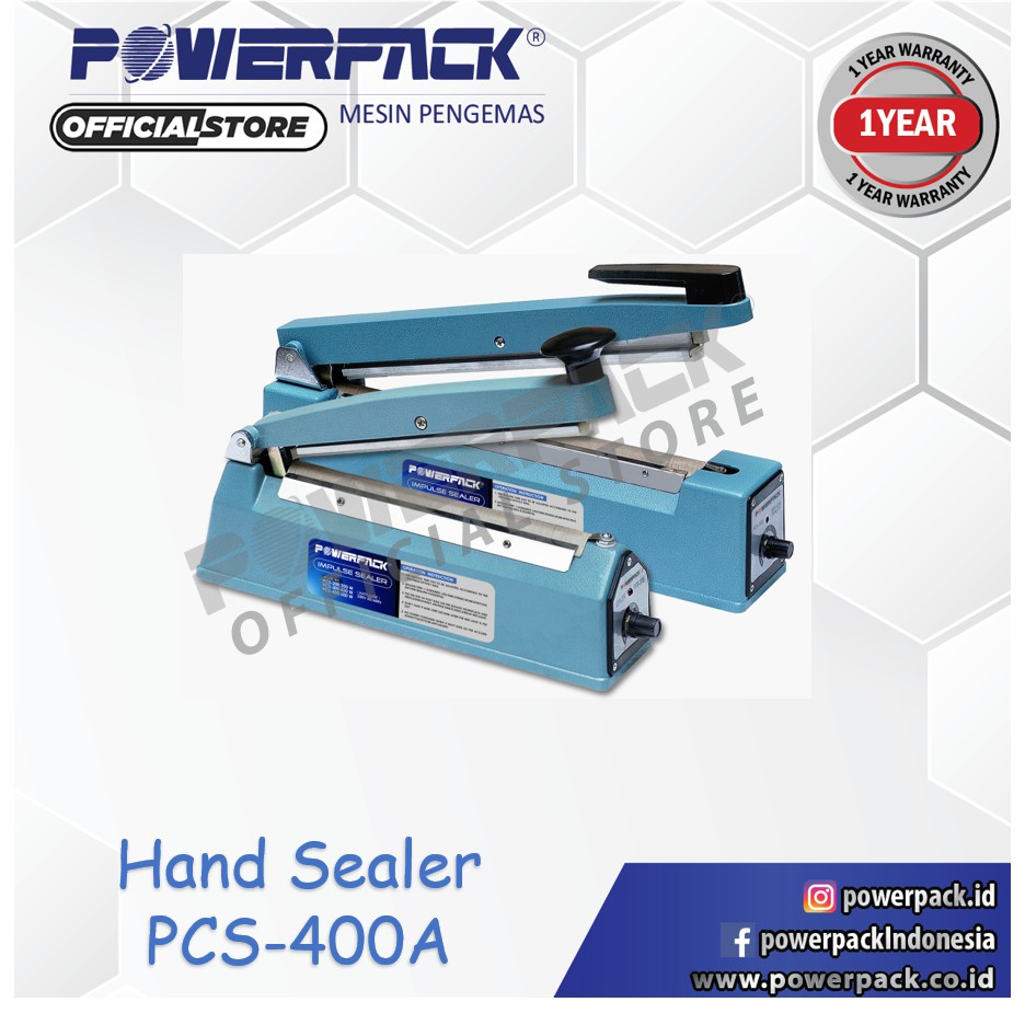 Jual Mesin Segel Plastik Hand Sealer PCS 400A POWERPACK Shopee Indonesia