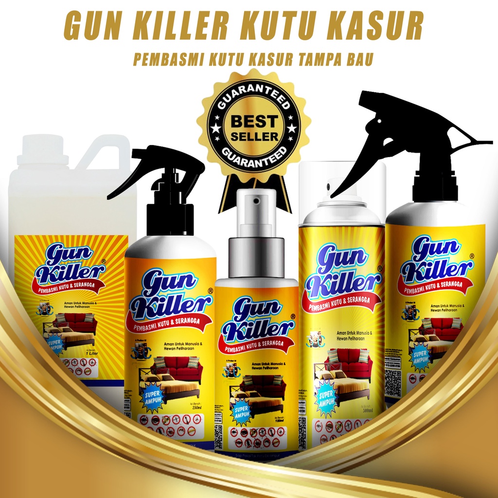 Jual GUN KILLER Pembasmi Kutu Kasur Dan Sofa Kutu Busuk Tumbila Tungau