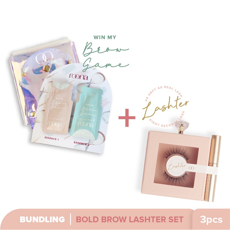 Jual Roona Bundling Bold Brow Lash Set Win My Brow Game Starter Kit