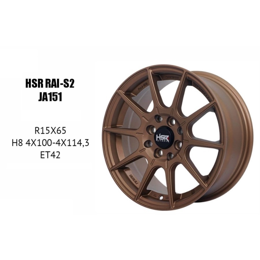 Jual Velg Mobil Murah Hsr Rai S Ja Ring Velg Hsr R Bronze