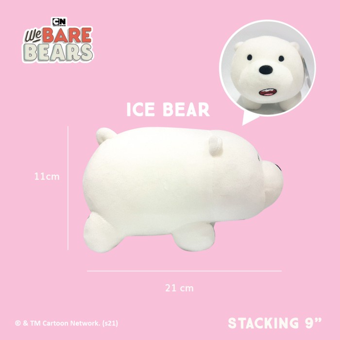 Jual We Bare Bears Stacking Plush Boneka Tumpuk Ice Bear An