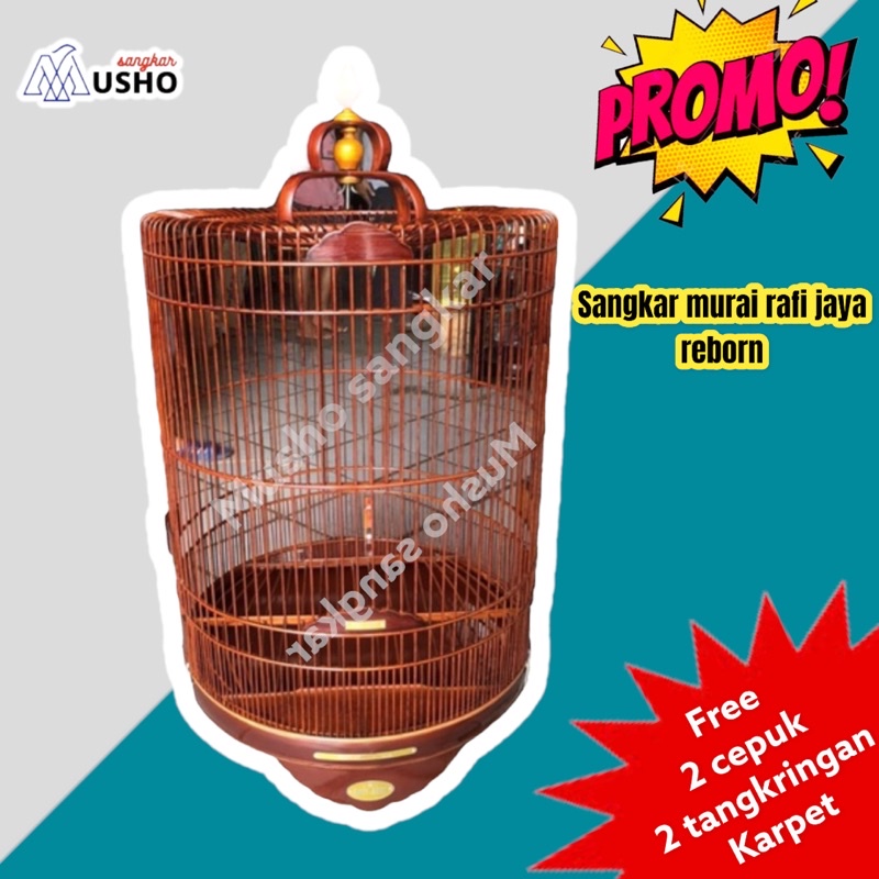 Jual Sangkar Kandang Murai Rafi Jaya Reborn Shopee Indonesia