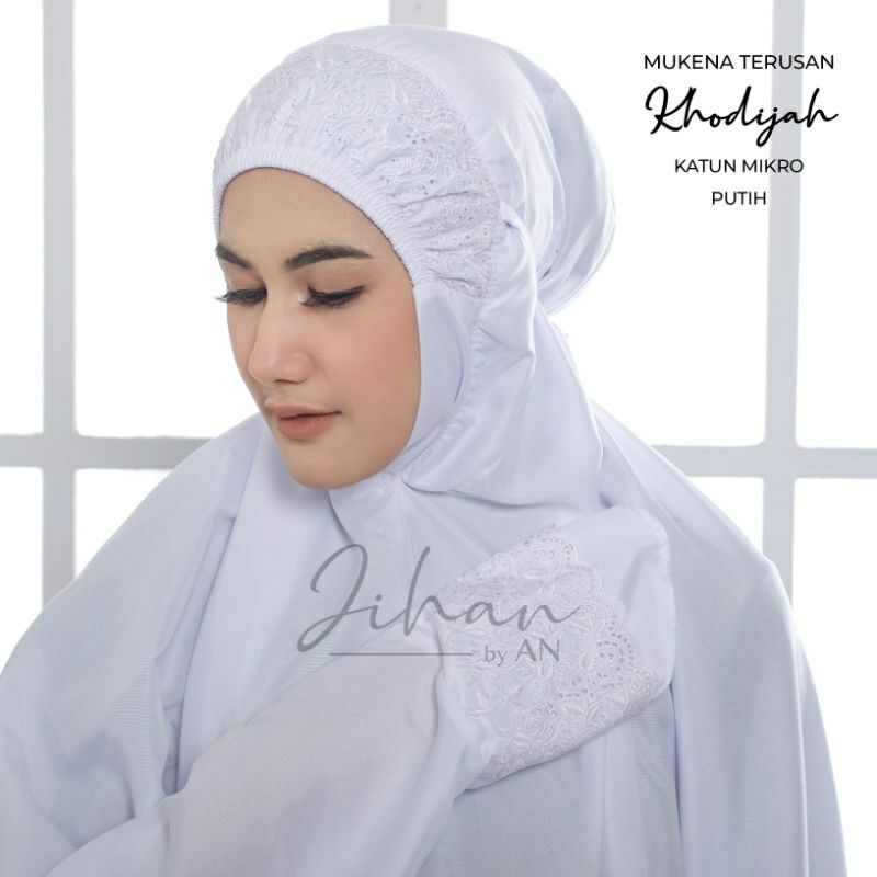 Jual Mukena Terusan Khodijah Jumbo Dewasa Katun Siti Khadijah Syahrini