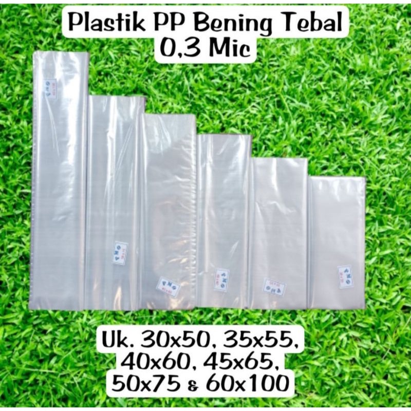 Jual Plastik PP Laundry 40x60 40x70 50x60 50x70 60x100 Tebal 03 Bening