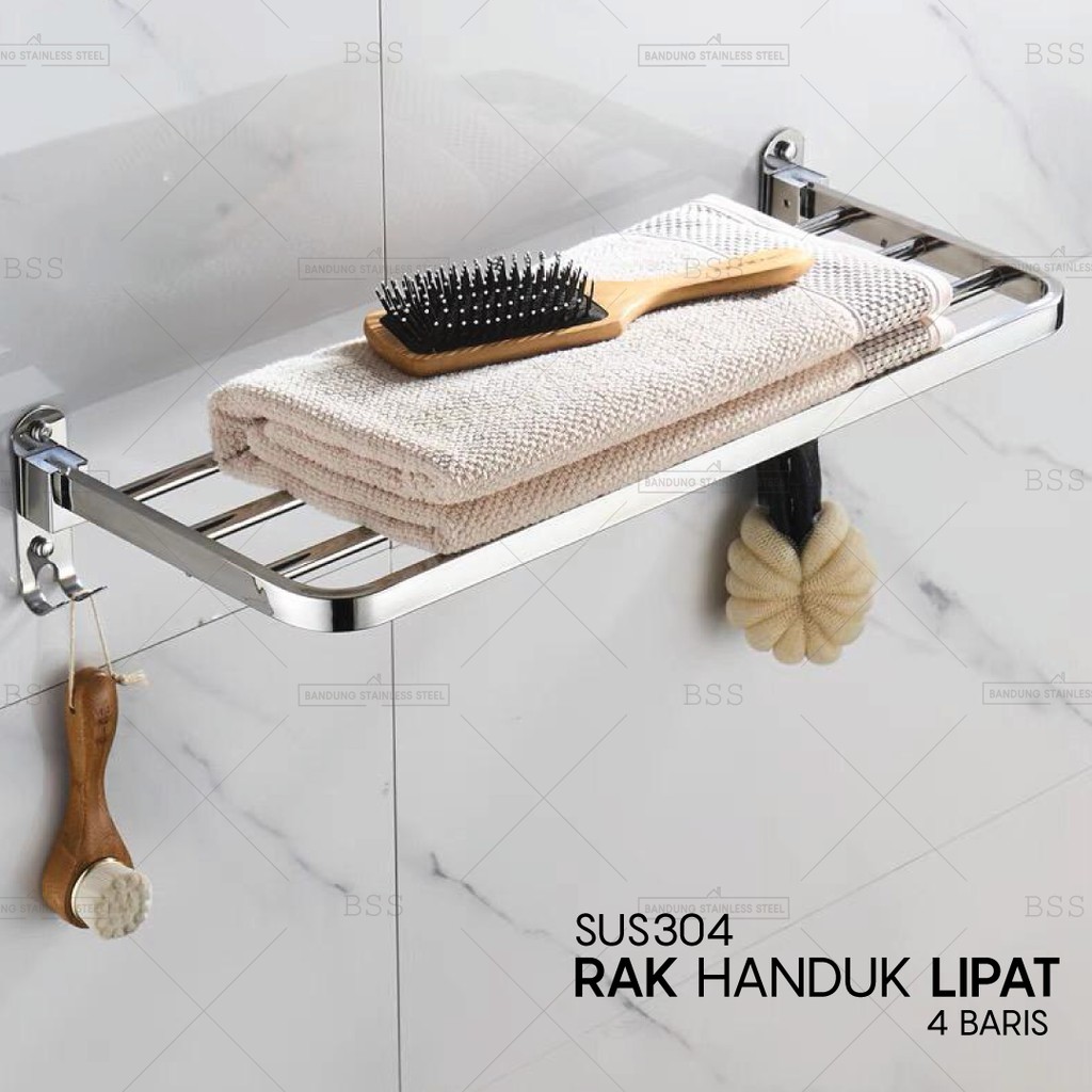 Jual Sus Rak Handuk Baris Cm Stainless Hitam Doff Towel Rack