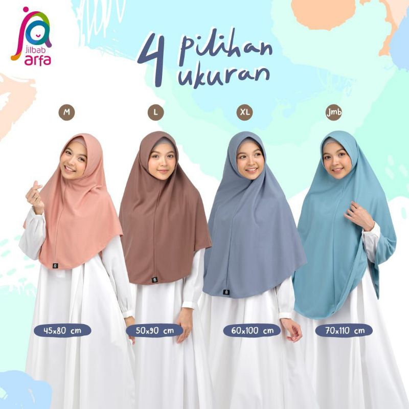 Jual BISA COD AMIRA SIZE M L XL JUMBO JILBAB ARFA JILBAB AFRA