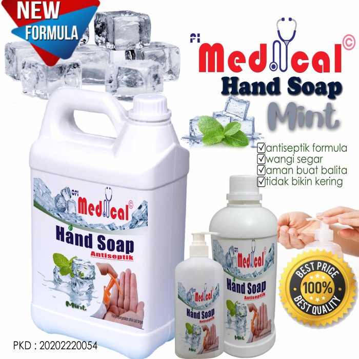 Jual Sabun Cuci Tangan Atau Hand Soap Liter Medical Wangi Lemon Dan